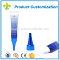 10ml perle blanc test mince en plastique aiguille nez emballage cosmétique crème douce yeux tube à vendre